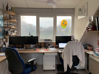 Onze werkkamer
